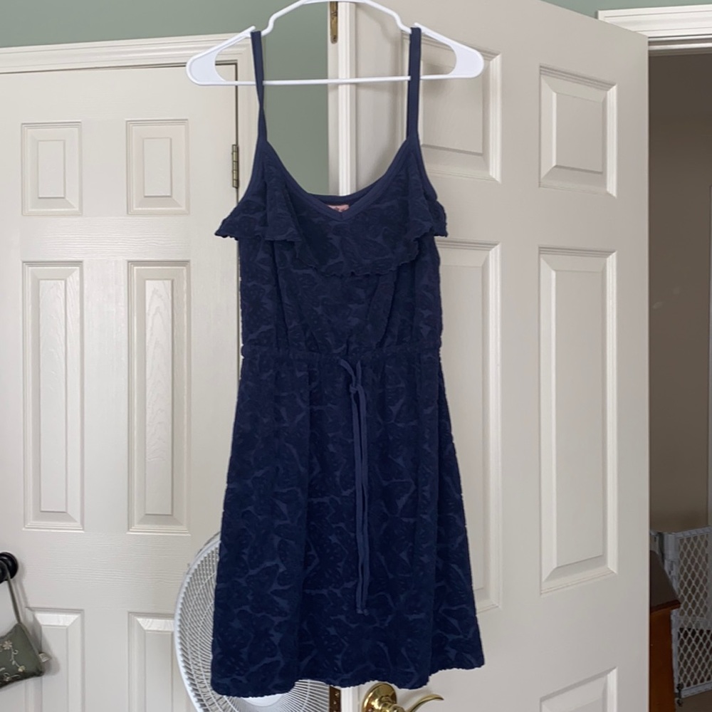 Juicy couture blue butterfly print dress